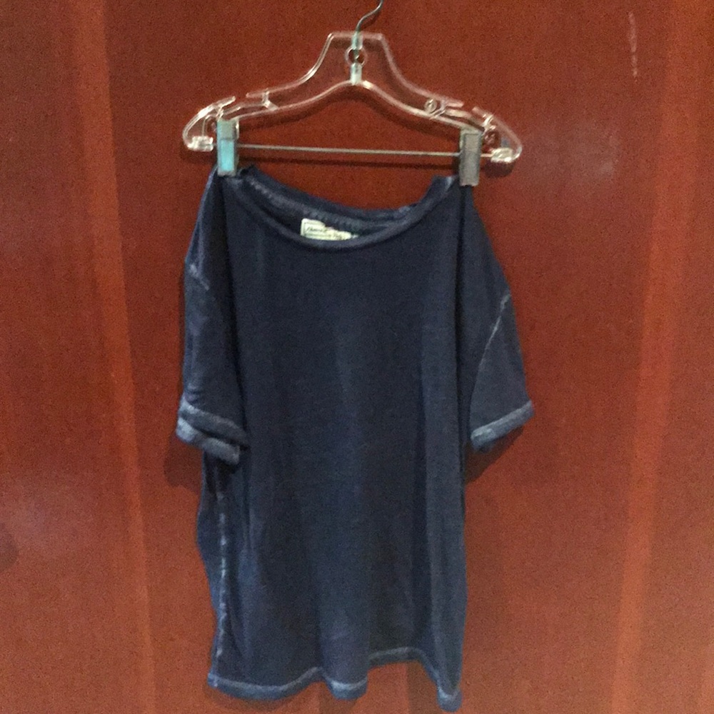 Blue Abercrombie and Fitch see through top